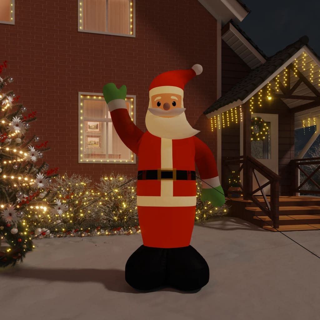 vidaXL Weihnachtsmann Aufblasbar mit LEDs 370 cm
