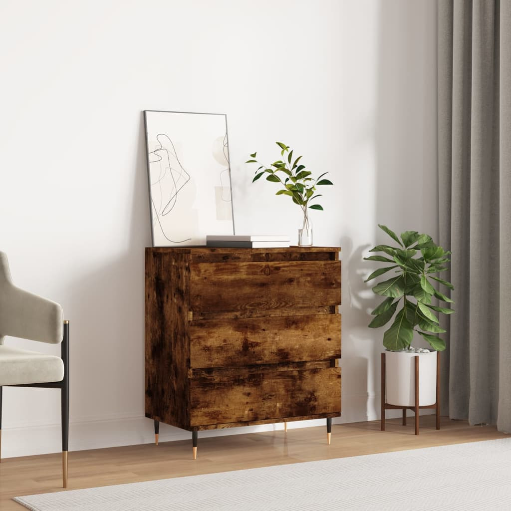 vidaXL Sideboard Räuchereiche 60x35x70 cm Holzwerkstoff