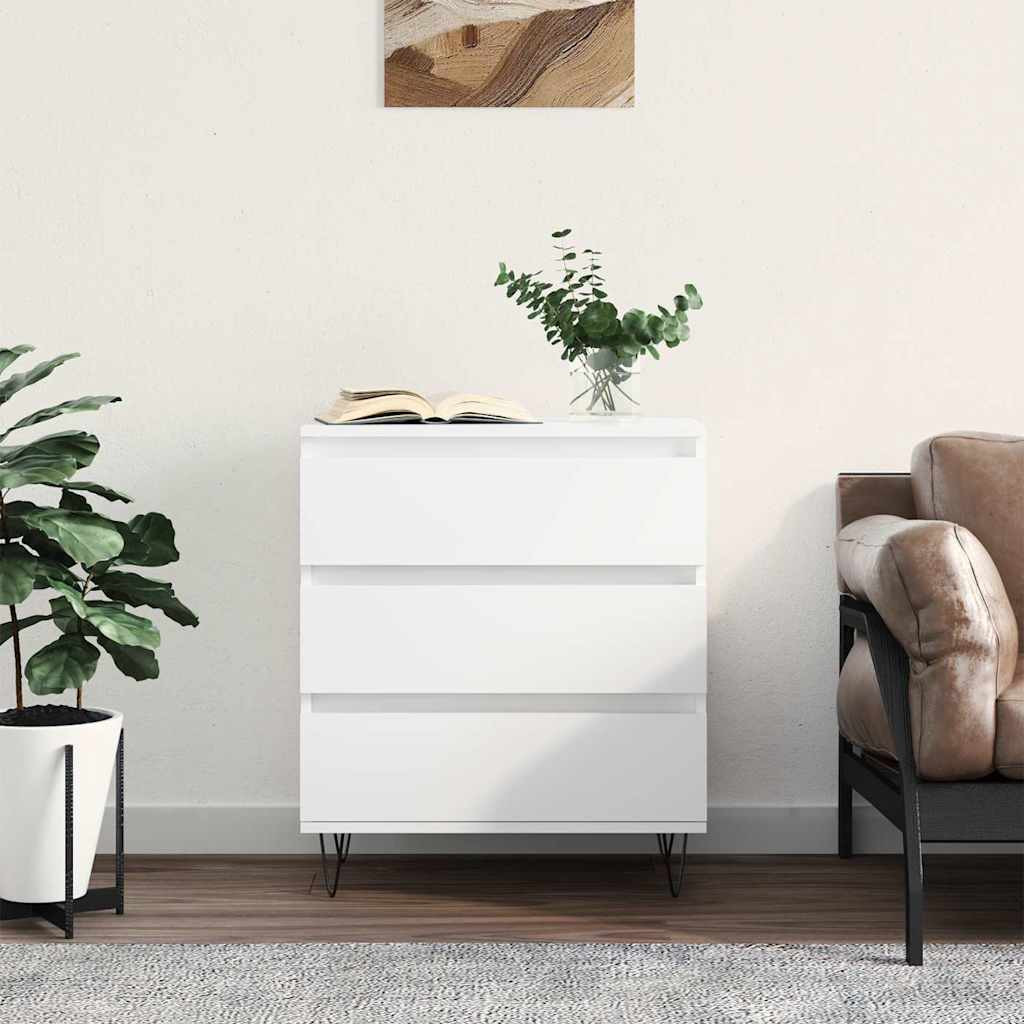 vidaXL Sideboard Weiß 60x35x70 cm Holzwerkstoff