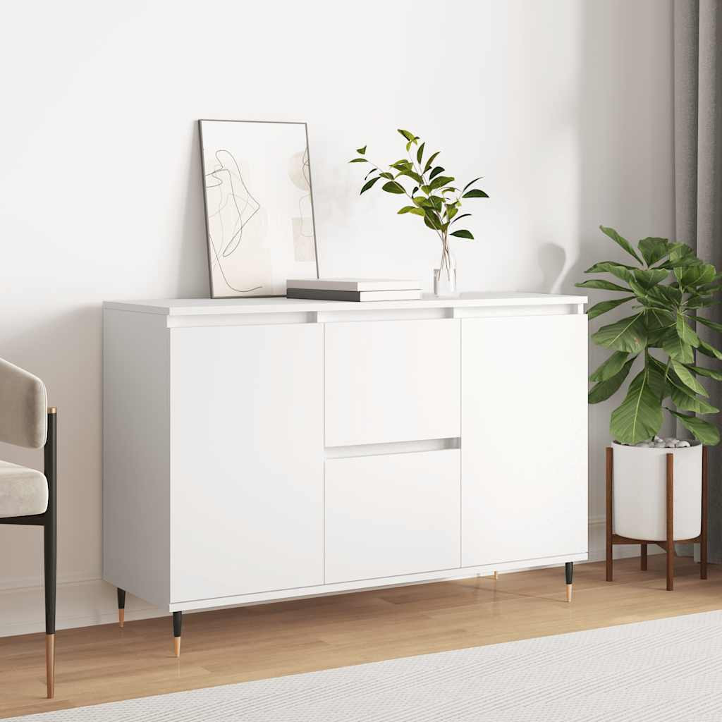 vidaXL Sideboard Weiß 101,5x35x70 cm Holzwerkstoff