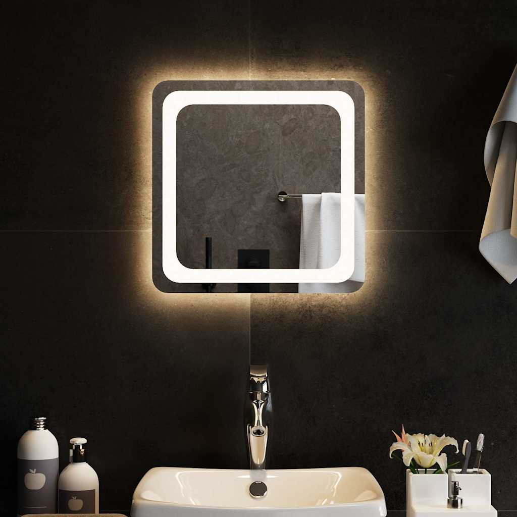vidaXL LED-Badspiegel 40x40 cm