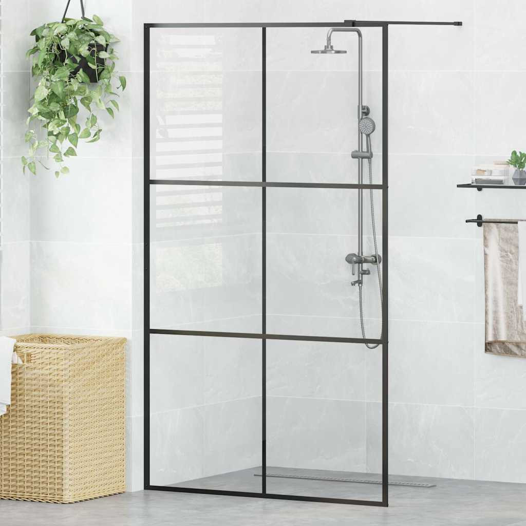 vidaXL Duschwand für Begehbare Dusche mit Klarem ESG Glas 115x195 cm