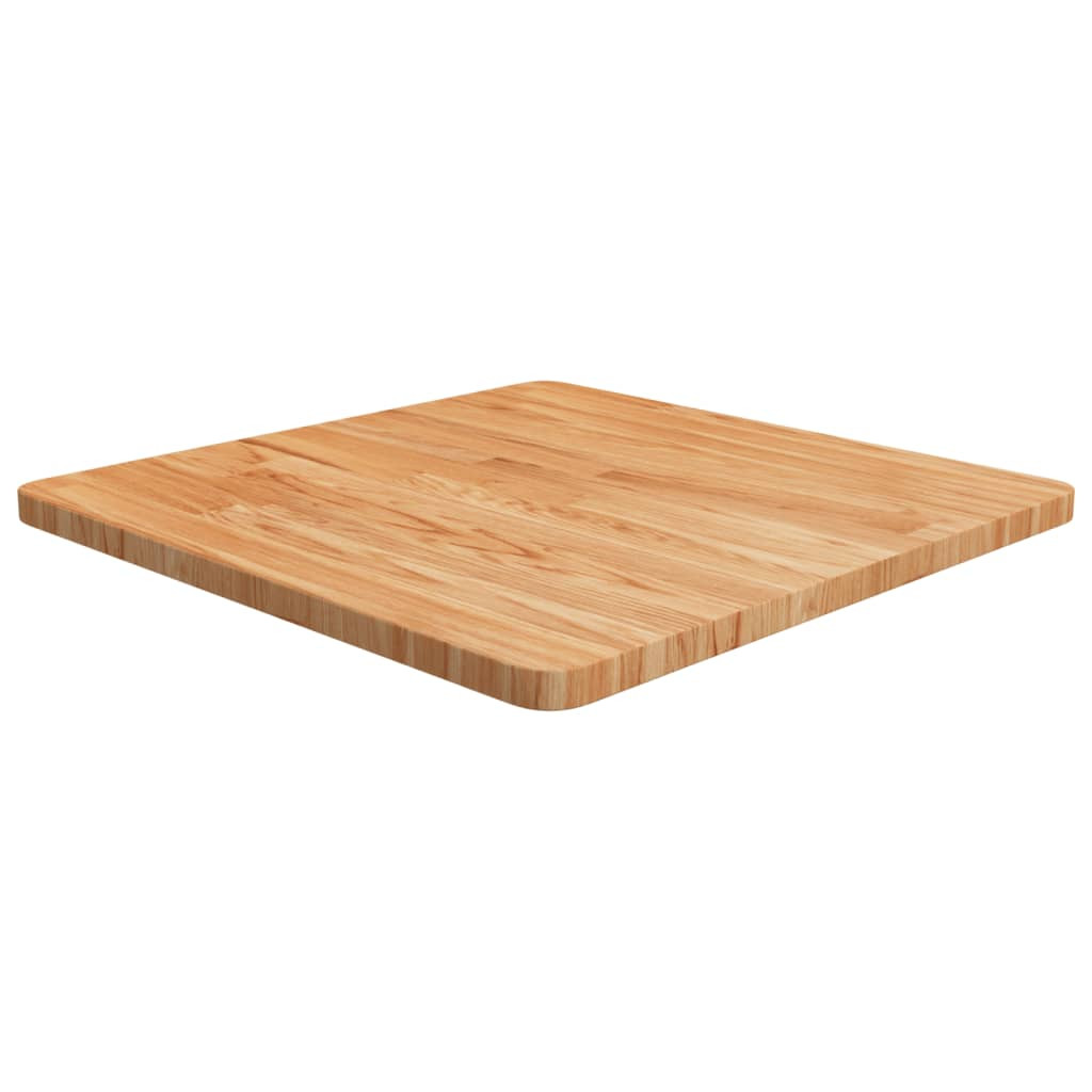 vidaXL Tischplatte Quadratisch Hellbraun 60x60x2,5cm Behandelte Eiche