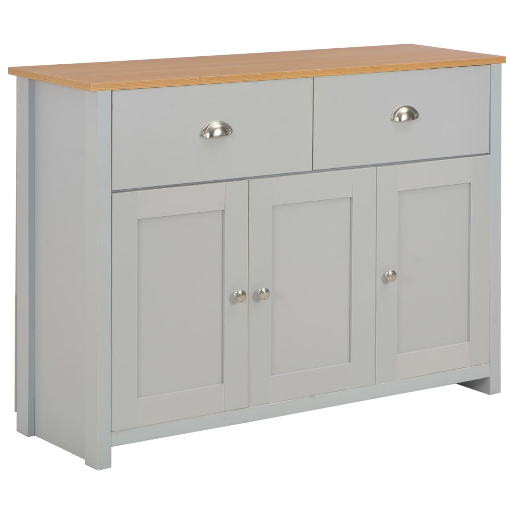 vidaXL Sideboard Grau 112x35x81 cm