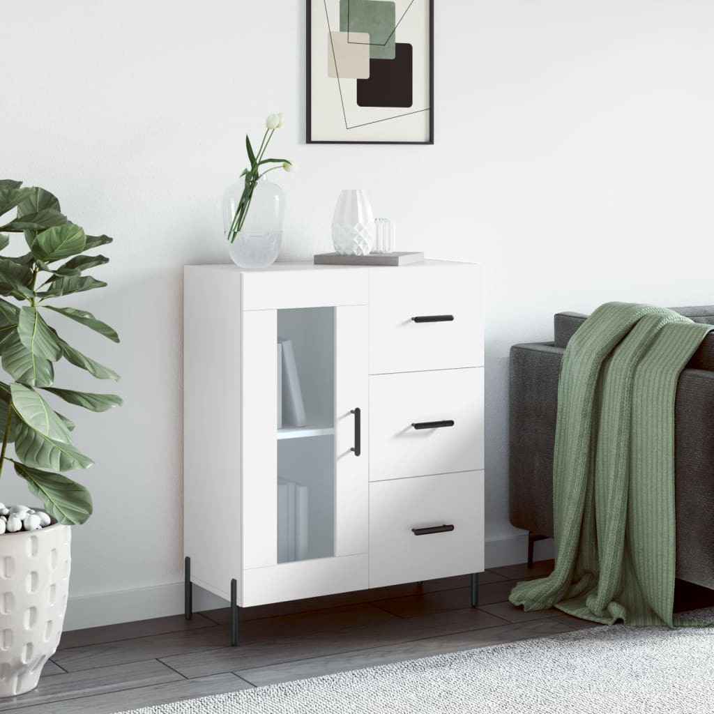 vidaXL Sideboard Weiß 69,5x34x90 cm Holzwerkstoff