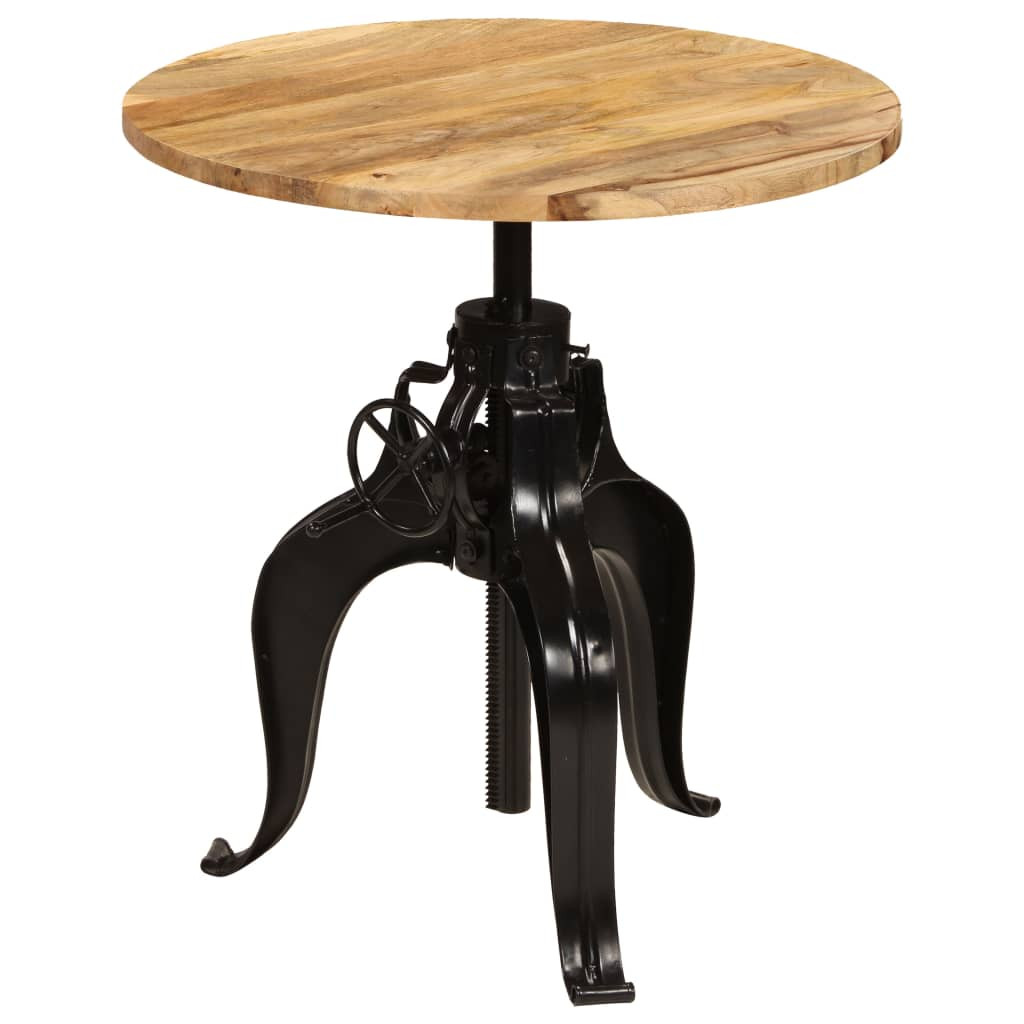 vidaXL Bartisch Massivholz Mango 75x(76-110) cm
