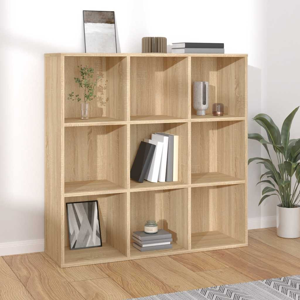 vidaXL Bücherregal Sonoma-Eiche 98x29x97,5 cm Holzwerkstoff