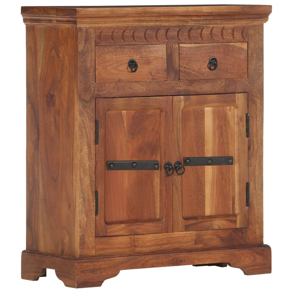 vidaXL Sideboard 63x30x75 cm Massivholz Akazie