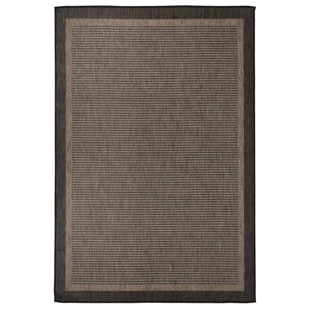 vidaXL Outdoor-Teppich Flachgewebe 160x230 cm Dunkelbraun