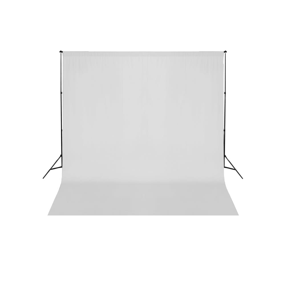 vidaXL Fotohintergrund-System 600 x 300 cm Weiß