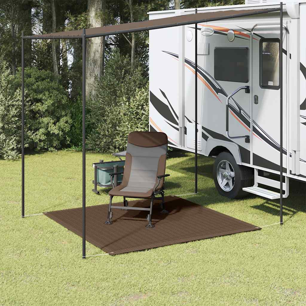 vidaXL Zeltteppich 200x200 cm Braun