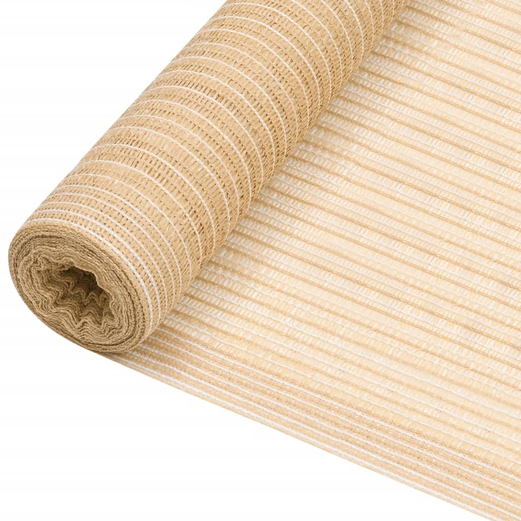vidaXL Zaunblende Beige 3,6x25 m HDPE 195 g/m²