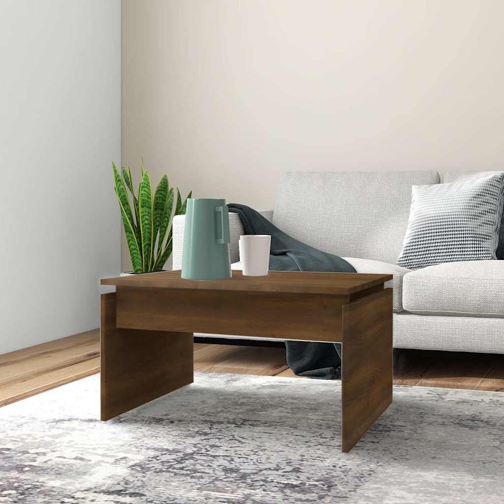 vidaXL Couchtisch Braun Eichen-Optik 68x50x38 cm Holzwerkstoff
