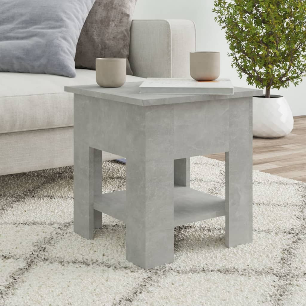 vidaXL Couchtisch Betongrau 40x40x42 cm Holzwerkstoff