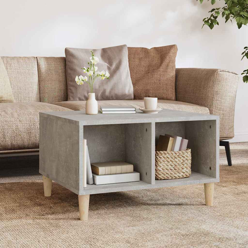 vidaXL Couchtisch Betongrau 60x50x36,5 cm Holzwerkstoff