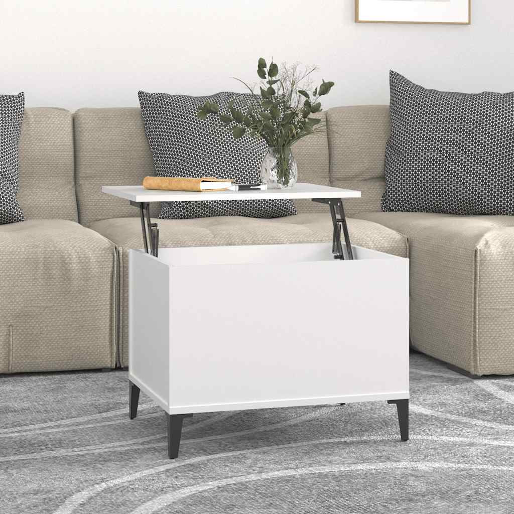 vidaXL Couchtisch Weiß 60x44,5x45 cm Holzwerkstoff