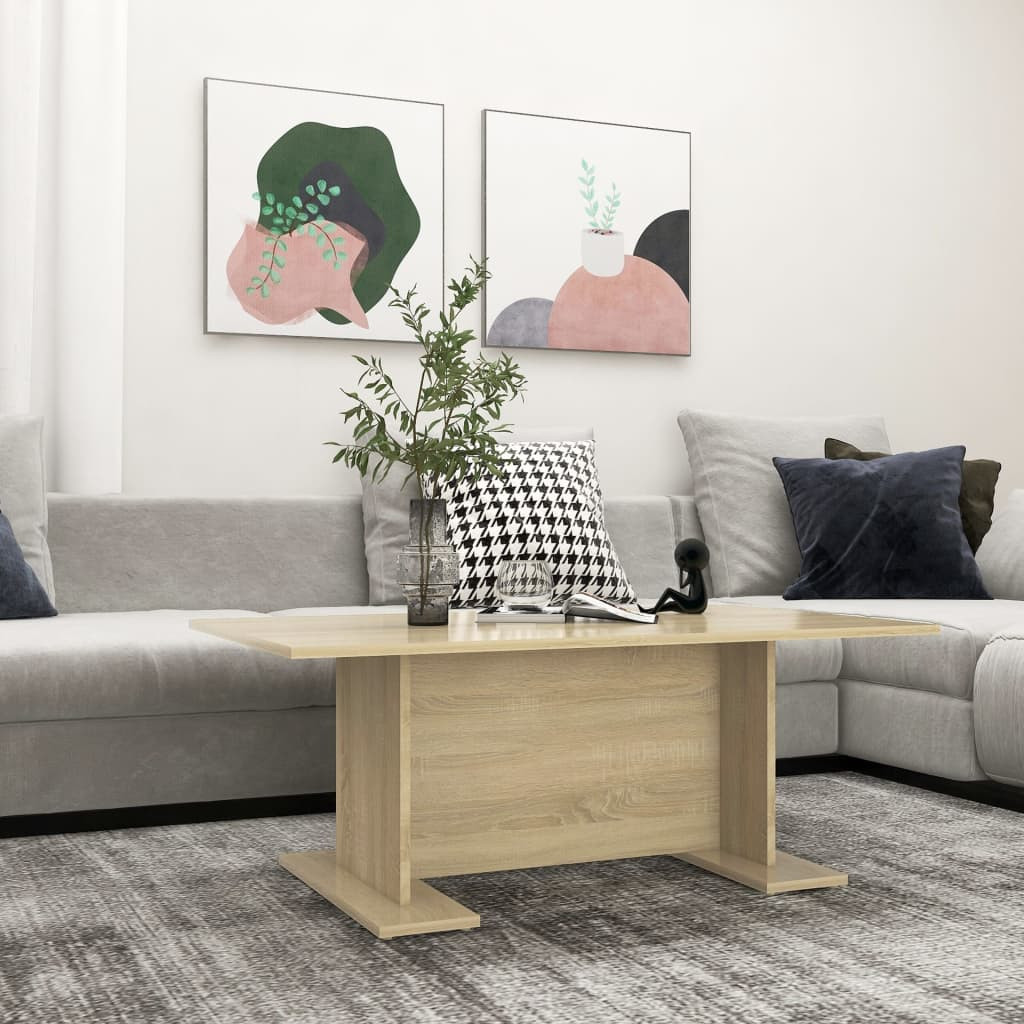 vidaXL Couchtisch Sonoma-Eiche 103,5x60x40 cm Holzwerkstoff