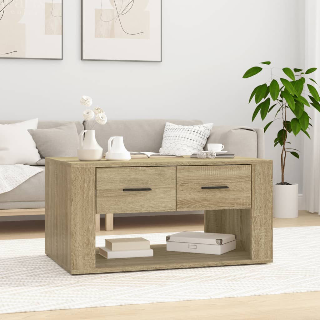 vidaXL Couchtisch Sonoma-Eiche 80x50x40 cm Holzwerkstoff