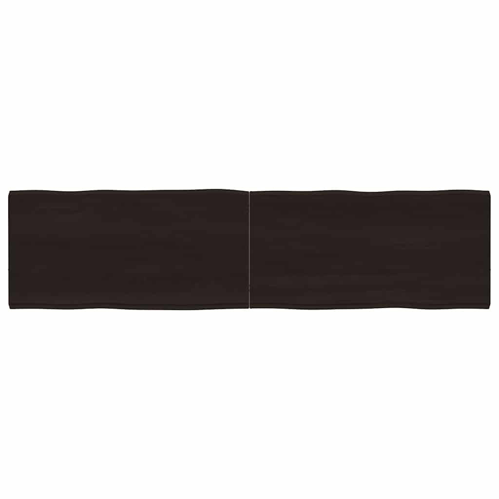 vidaXL Tischplatte 160x40x(2-4) cm Massivholz Behandelt Baumkante