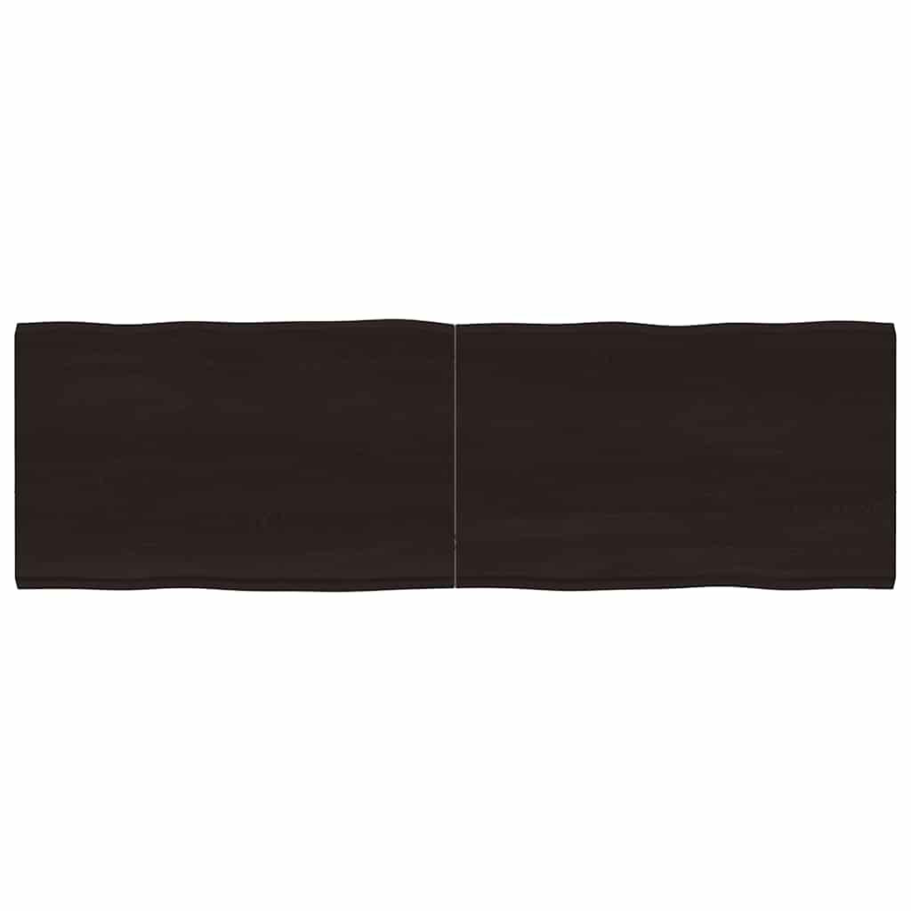 vidaXL Tischplatte 160x50x(2-4) cm Massivholz Behandelt Baumkante