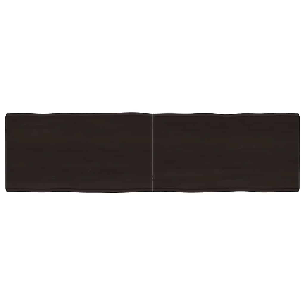 vidaXL Tischplatte 180x50x(2-6) cm Massivholz Behandelt Baumkante
