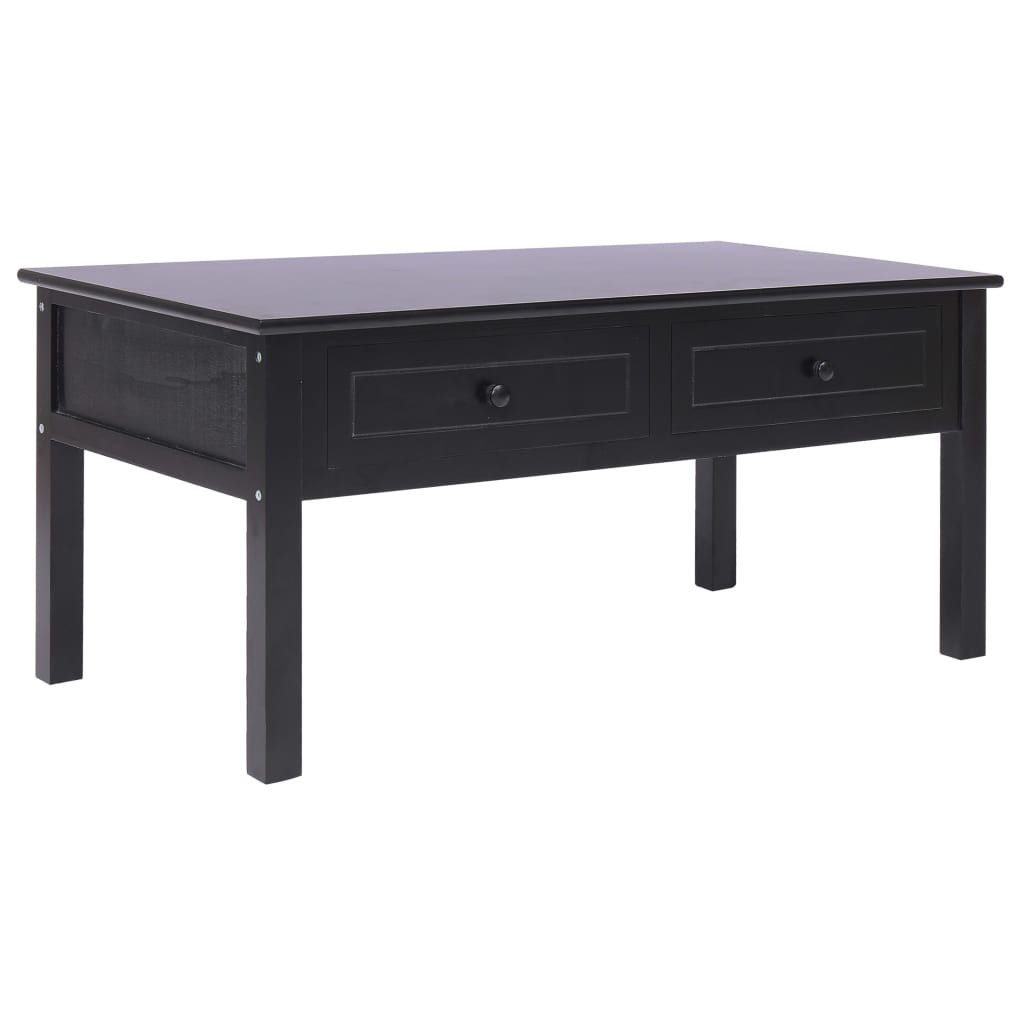 vidaXL Couchtisch Schwarz 100 x 50 x 45 cm Holz