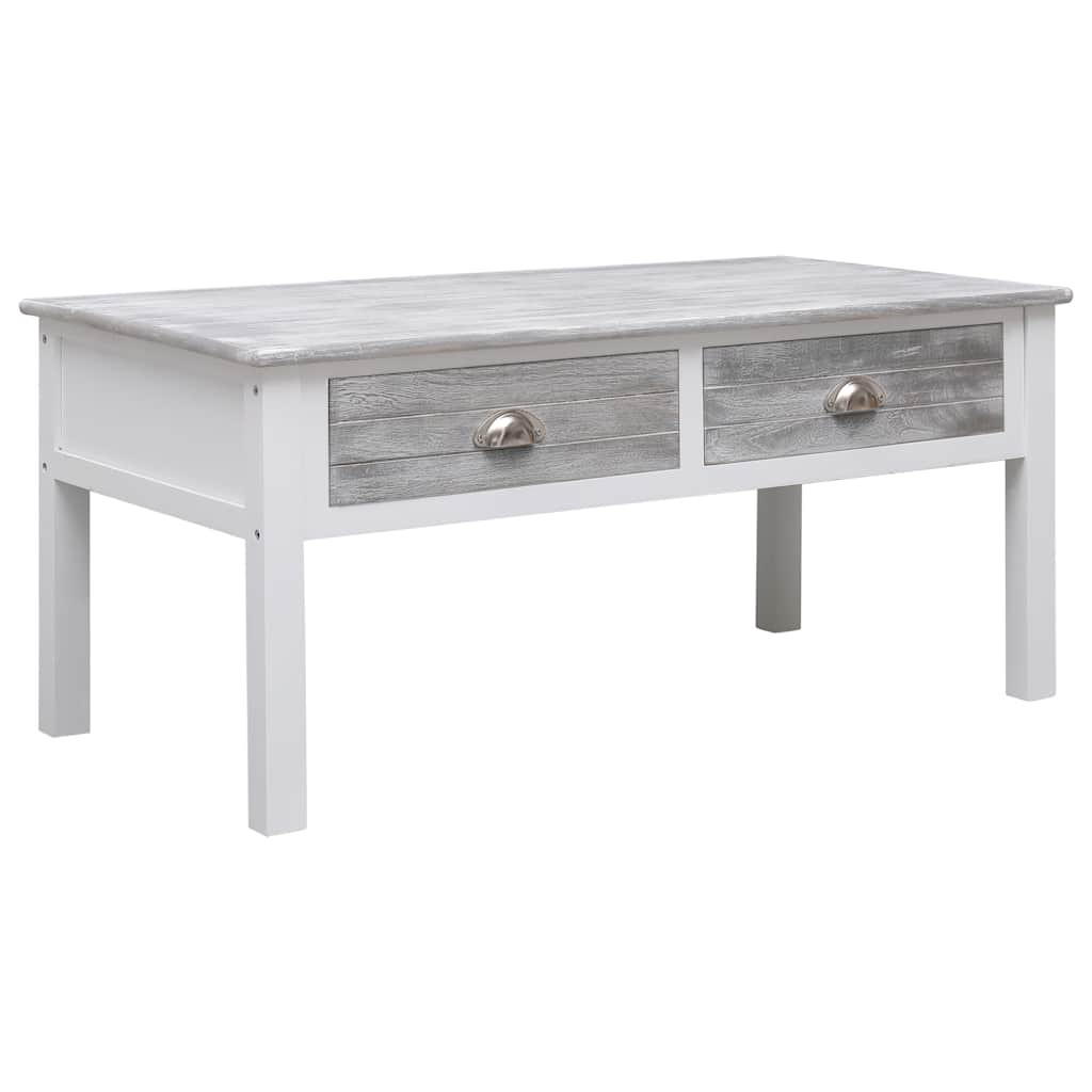 vidaXL Couchtisch Grau 100 x 50 x 45 cm Holz