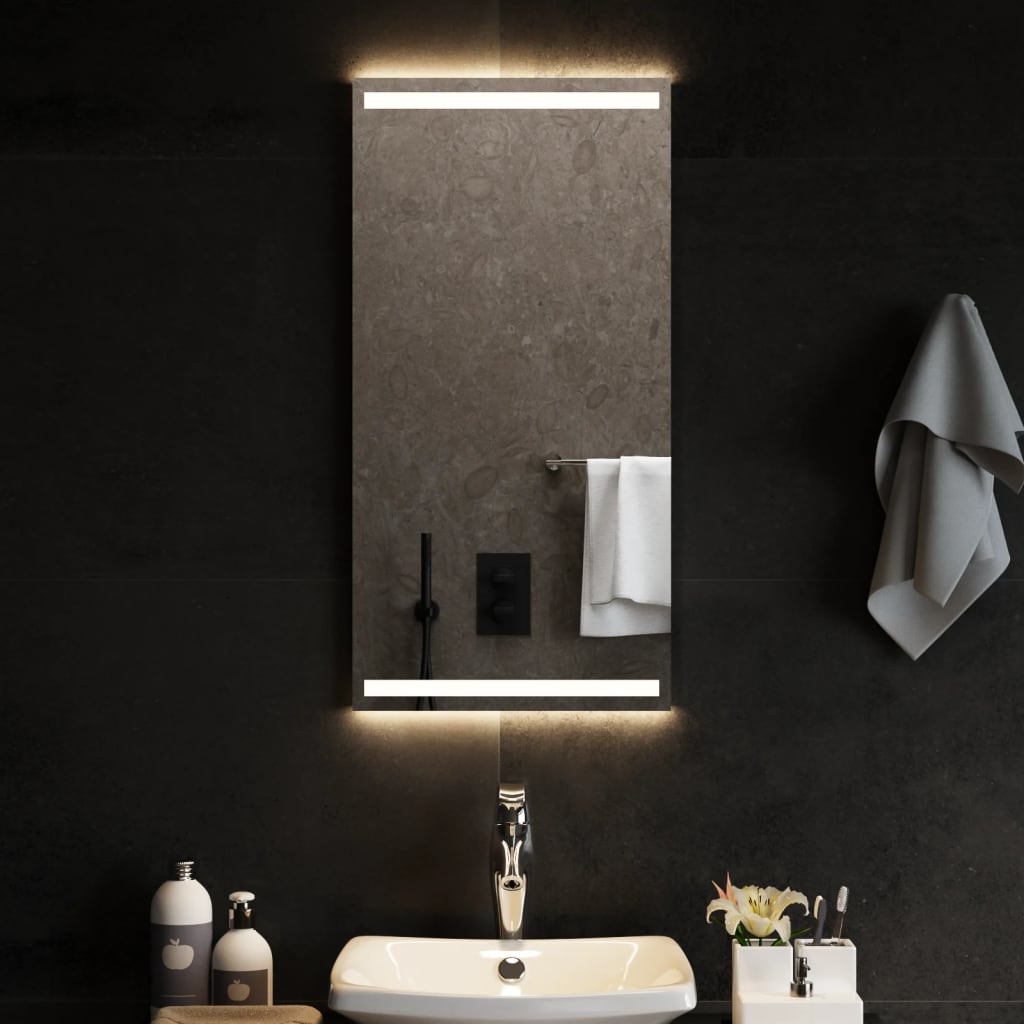 vidaXL LED-Badspiegel 40x80 cm