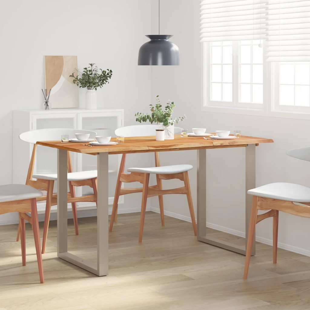 vidaXL Esstisch 140×70×76 cm Akazie-Massivholz