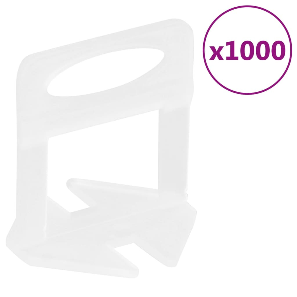vidaXL Fliesen-Nivellierclips 1000 Stk. 1,5 mm