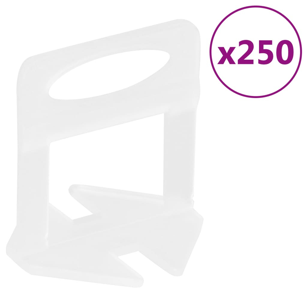 vidaXL Fliesen-Nivellierclips 250 Stk. 2 mm