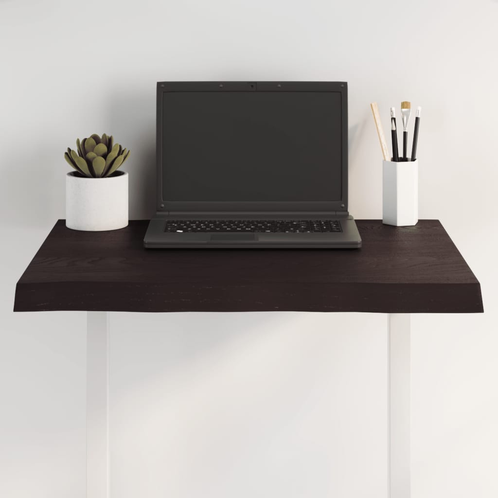 vidaXL Tischplatte 60x40x(2-4) cm Massivholz Behandelt Baumkante