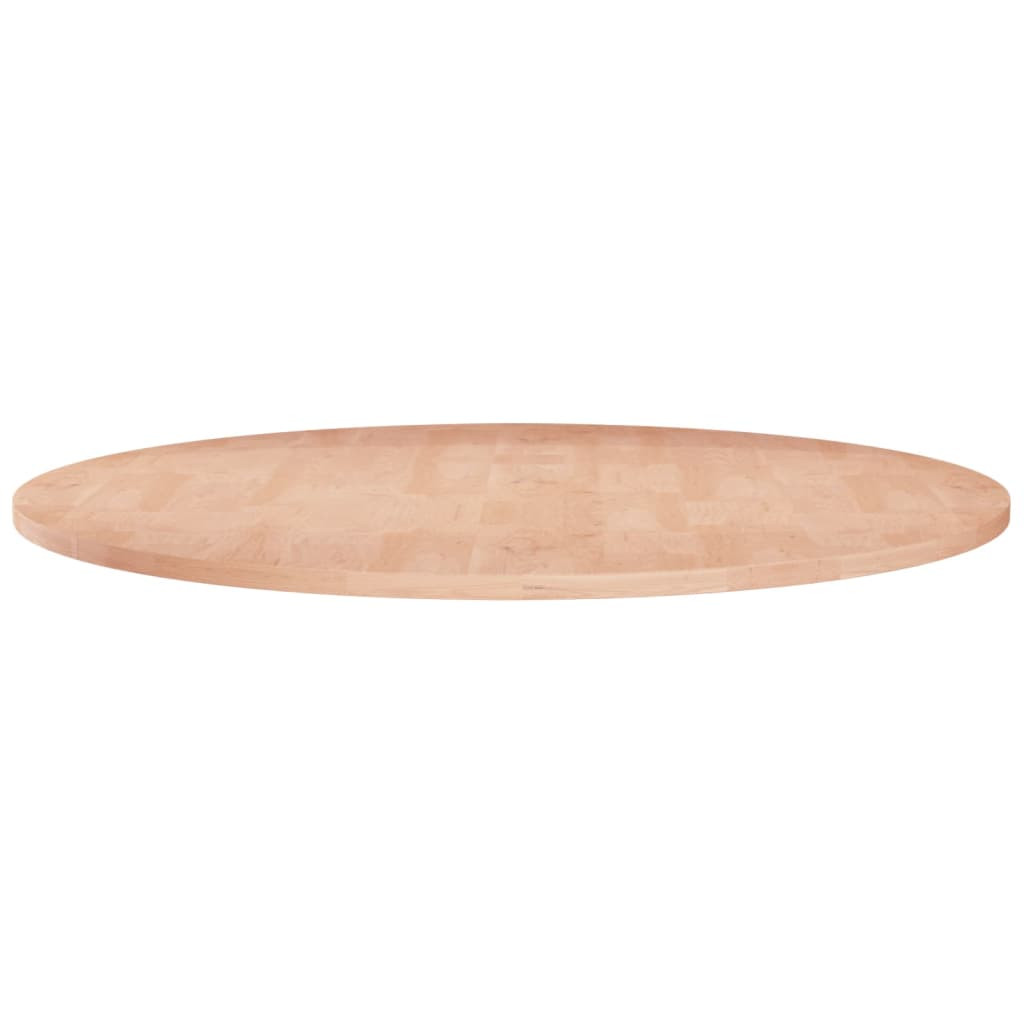 vidaXL Runde Tischplatte Ø70x1,5 cm Unbehandeltes Massivholz Eiche