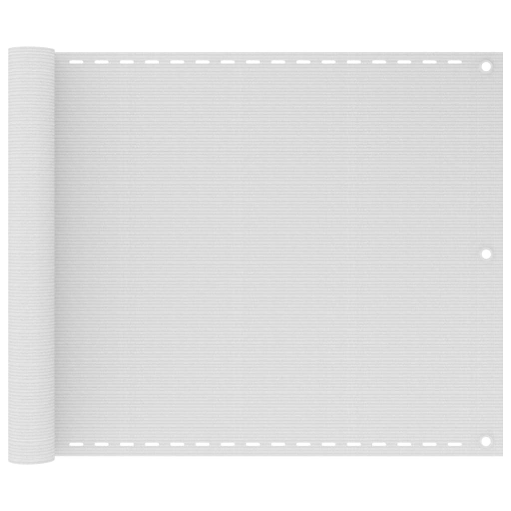 vidaXL Balkonsichtschutz HDPE 75x400 cm weiß