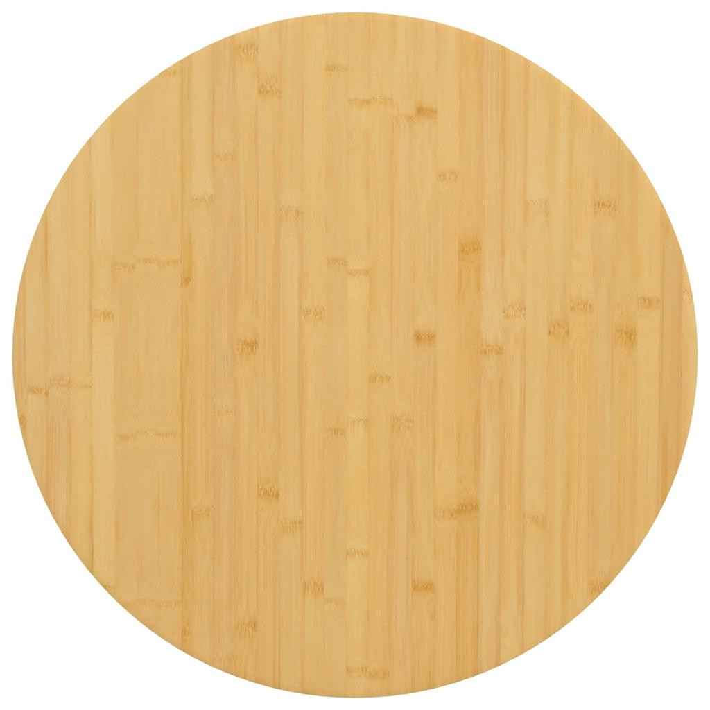 vidaXL Tischplatte Ø70x2,5 cm Bambus