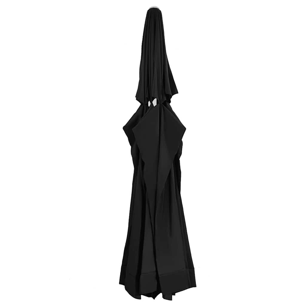 vidaXL Ersatzbezug für Sonnenschirm Schwarz 610 cm