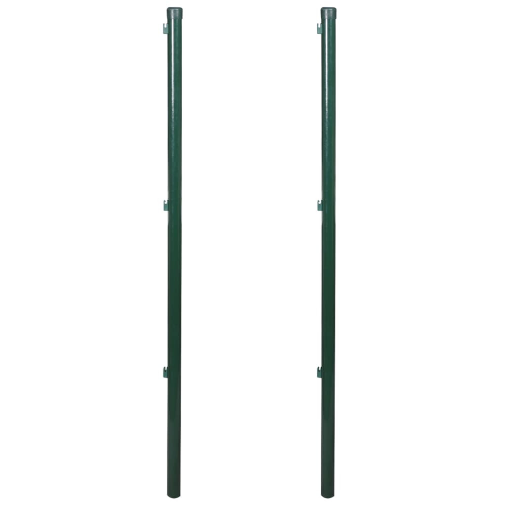 vidaXL Zaunpfosten 2 Stk. 115 cm