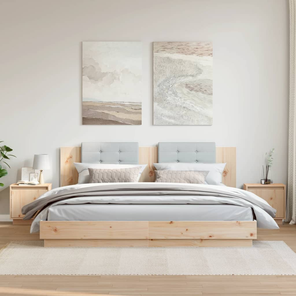 vidaXL Nachttische 2 Stk. 40x30x40 cm Massivholz Kiefer