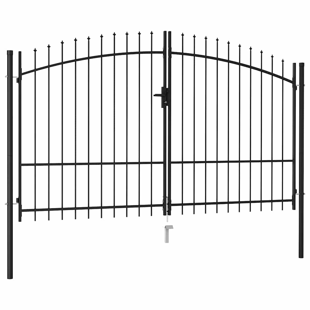 vidaXL Zauntor Woerden Doppeltür mit Dornenaufsatz 299,5 x 249,5 cm