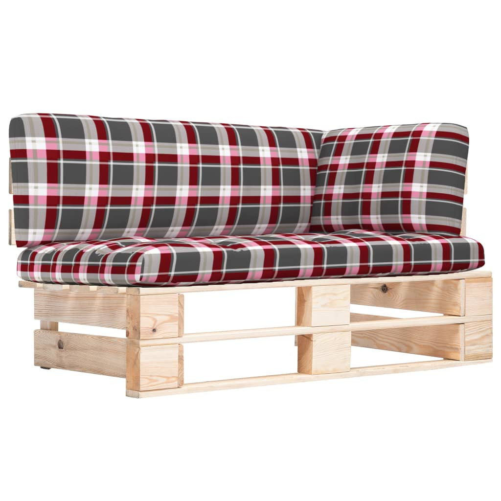 vidaXL Outdoor-Ecksofa Paletten Kiefernholz Imprägniert