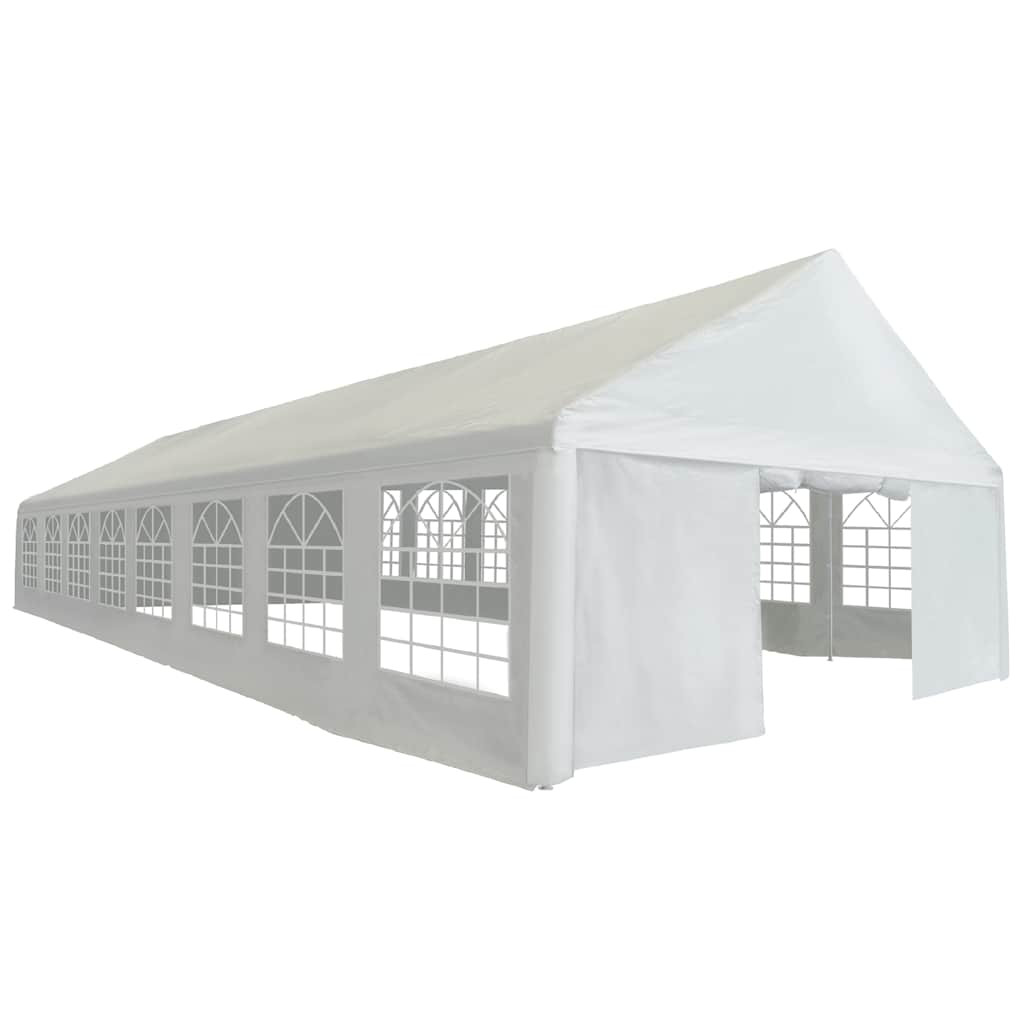 vidaXL Partyzelt PE 6x16 m Weiß