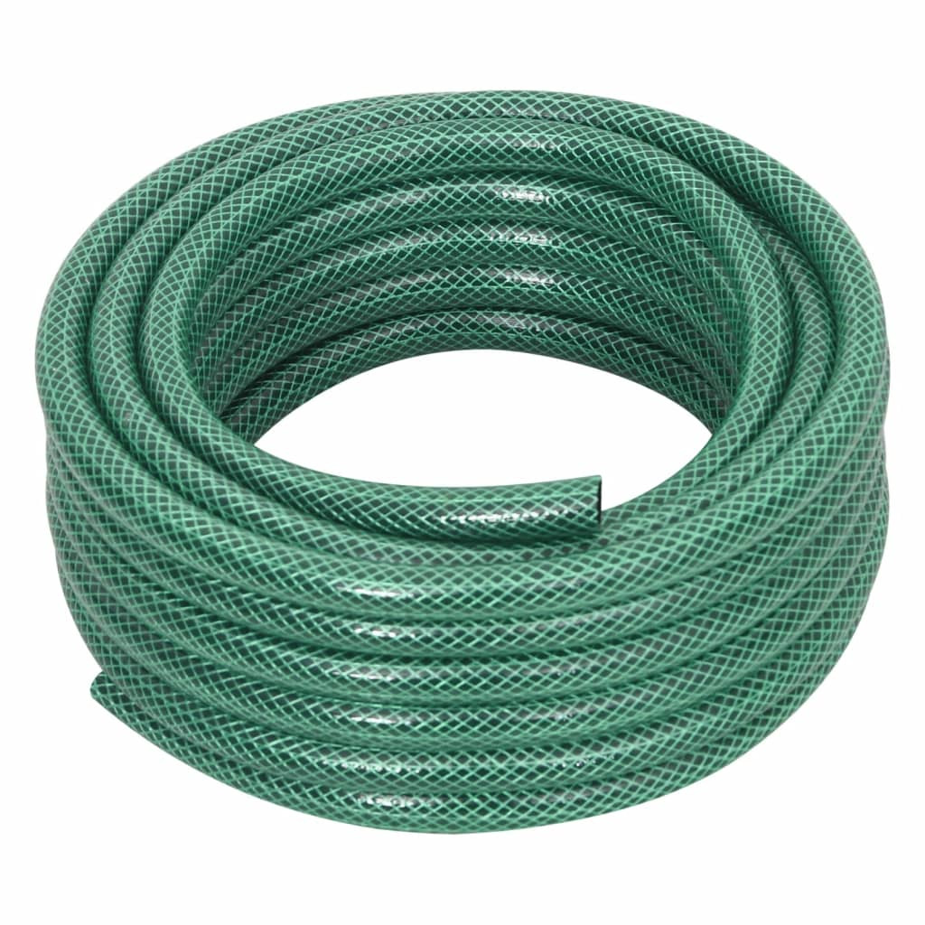 vidaXL Gartenschlauch Grün 0,6" 50 m PVC