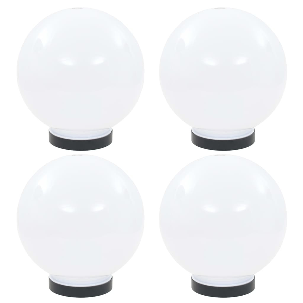 vidaXL LED-Gartenleuchten 4 Stk. Kugelförmig 20 cm PMMA
