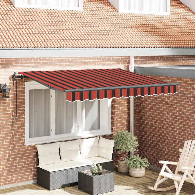 vidaXL Einziehbare Markise Orange 300 x 200 cm Stoff