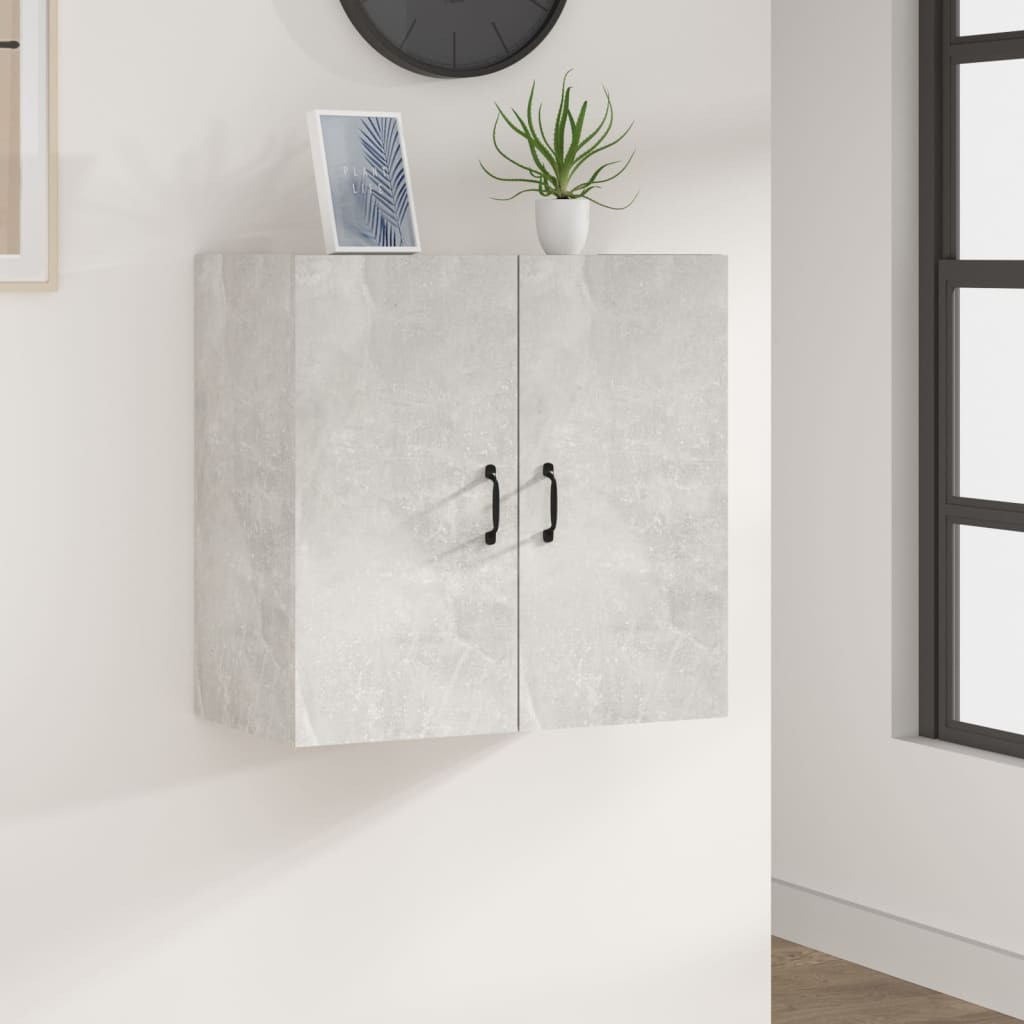 vidaXL Wandschrank Betongrau 60x31x60 cm Holzwerkstoff
