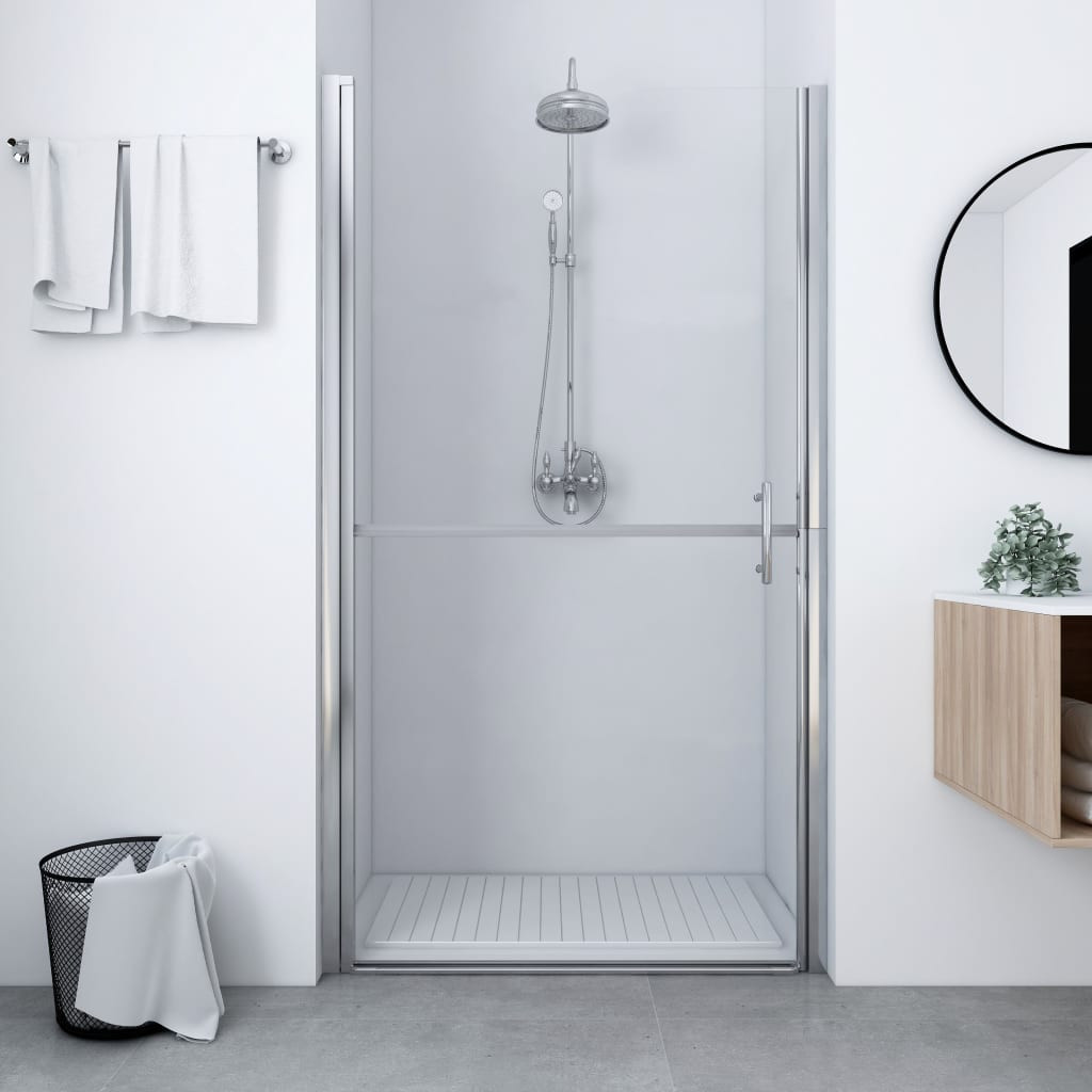 vidaXL Duschtür Hartglas 91x195 cm