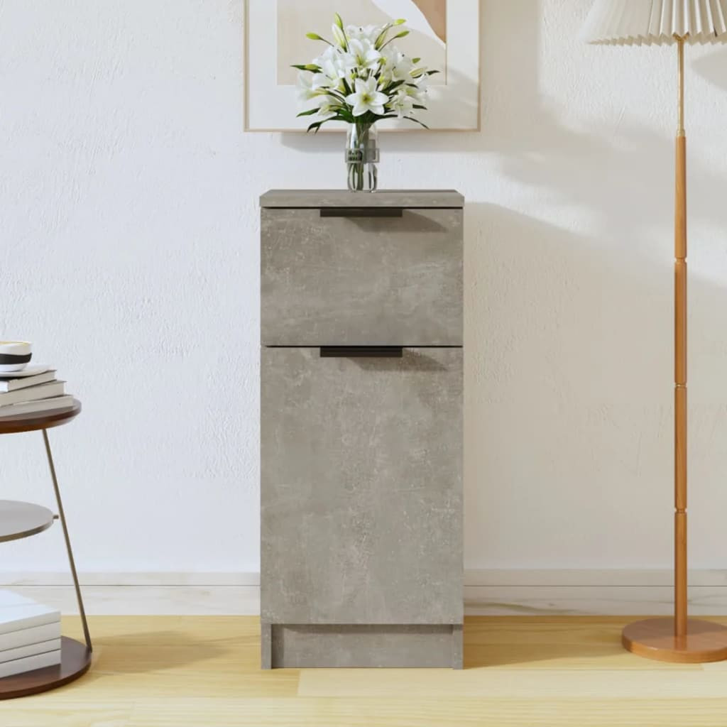 vidaXL Sideboard Betongrau 30x30x70 cm Holzwerkstoff