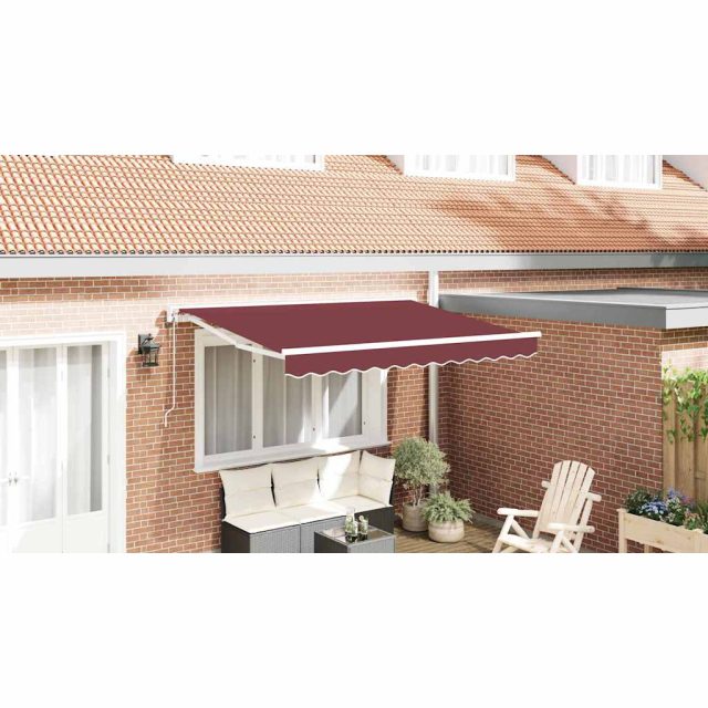 vidaXL Markisenrahmen Bordeauxrot 300 x 200 cm