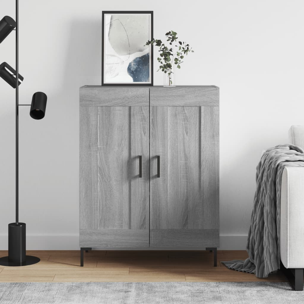vidaXL Sideboard Grau Sonoma 69,5x34x90 cm Holzwerkstoff