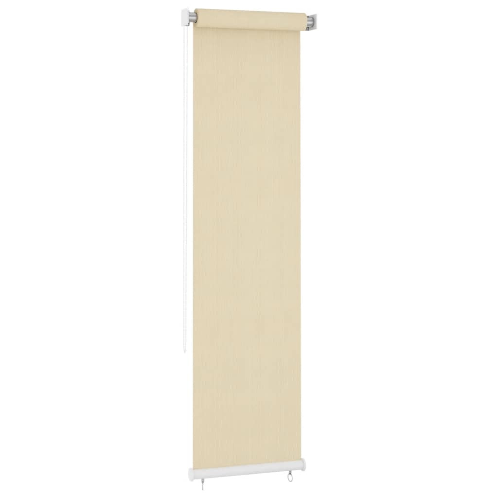 vidaXL Außenrollo Creme 65 (B) x 230 (H) cm HDPE